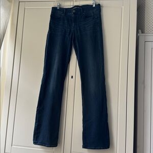 Dark Wash Express Barely Boot Mid Rise Jean Size 6R